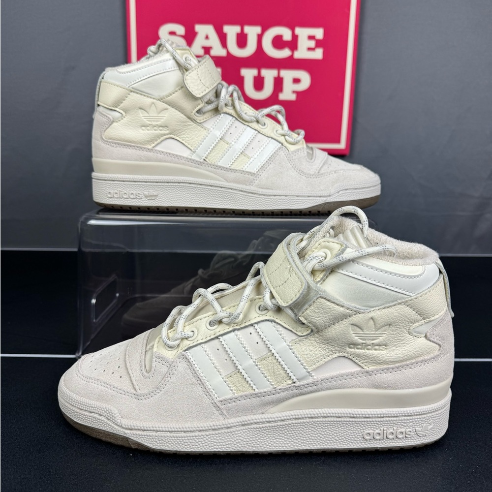 Ivy Park x Forum Mid 'Icy Park - Cream White' Sz 10 Used No Box